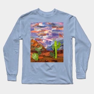 Cacti and Mountains in Arizona Long Sleeve T-Shirt